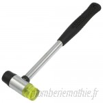 2,5cm Dia Chef Noir Transparent Vert marteau en caoutchouc en plastique pour bijoutier fil Worker  B0094EH466